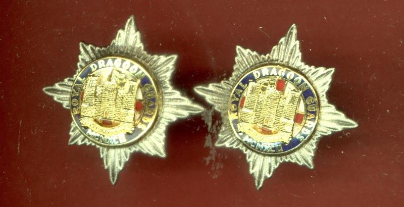 Royal Dragoon Guards Officer's dress collar badges