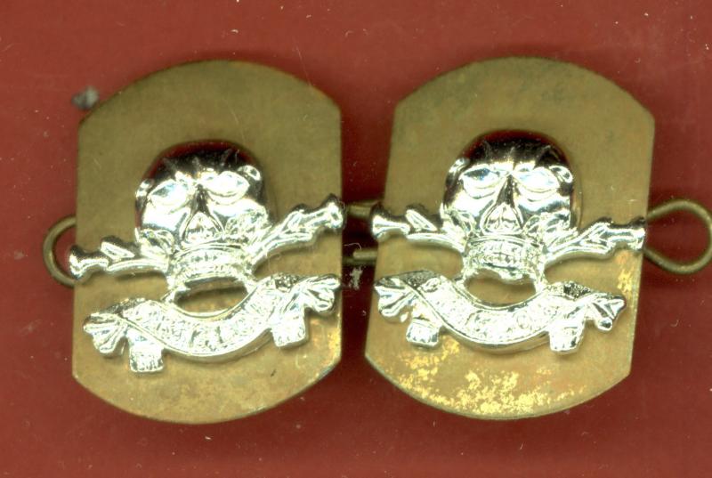 17th/21st Lancers OR's staybright collar badges