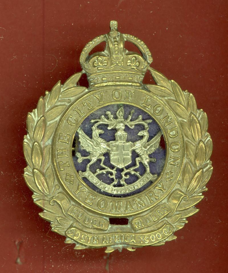 City of London  Yeomanry, Rough Riders cap badge