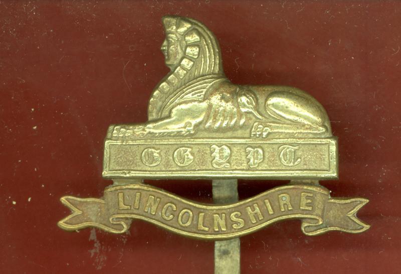 The Lincolnshire Regiment Indian made cap badge