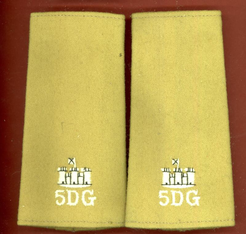 5th Royal Inniskilling Dragoon Guards dress shoulder slides