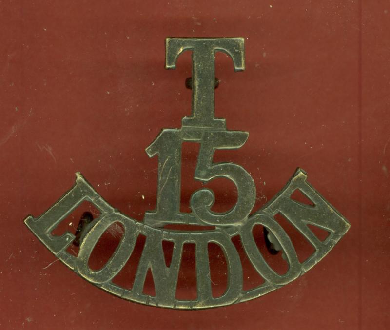 T/ 15 / London WW1 shoulder title