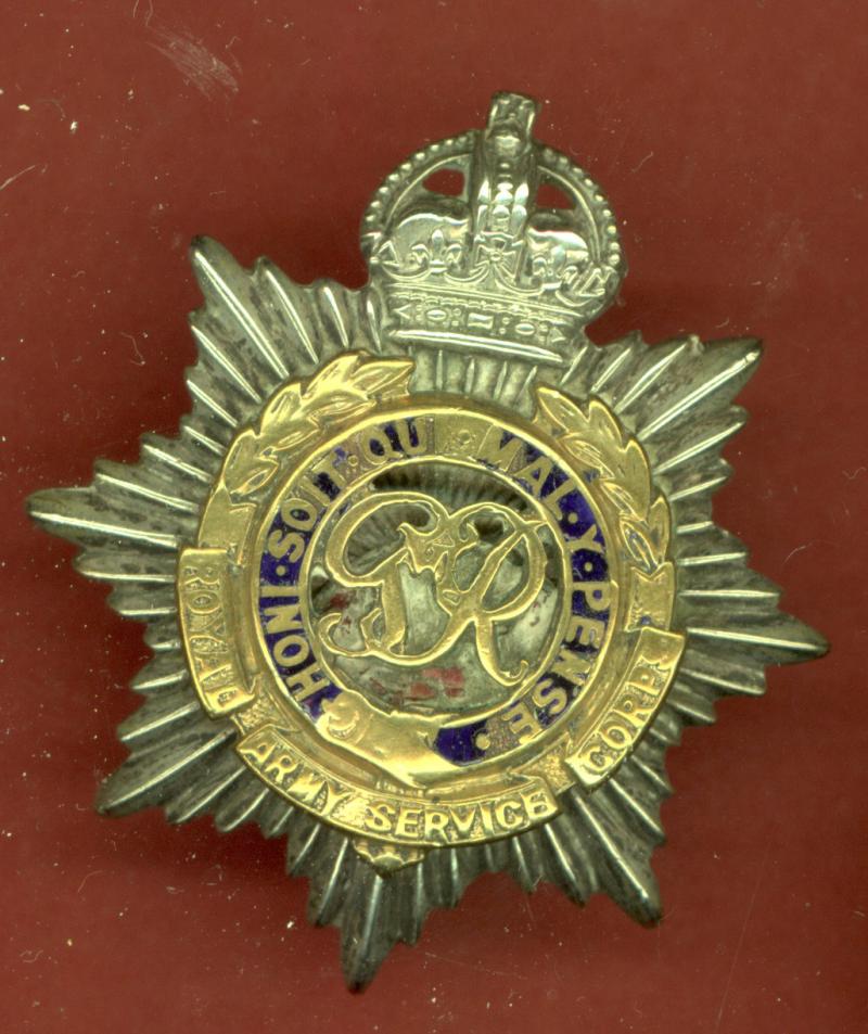 Royal Army Service Corps Officer's cap badge