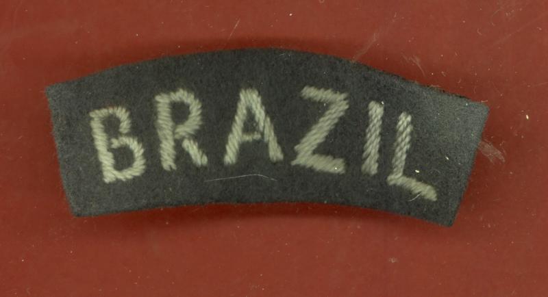 BRAZIL Royal Air Force WW2 cloth shoulder title