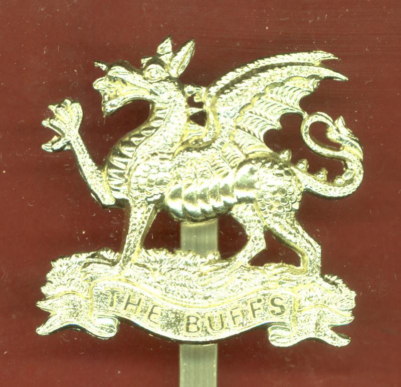 The Buffs Royal East Kent Regiment staybright cap badge