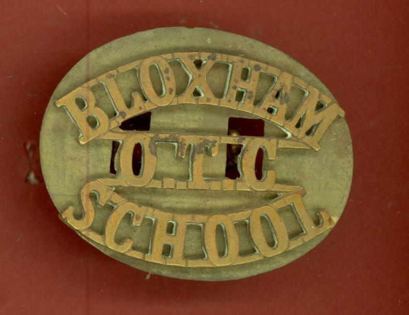 BLOXHAM  / O.T.C. / SCHOOL shoulder title