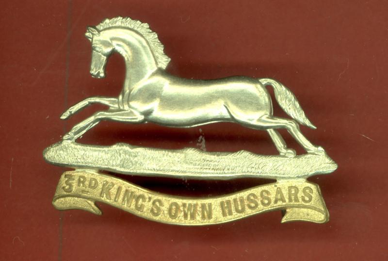 3rd King's Own Hussars WW1 NCO's cap badge