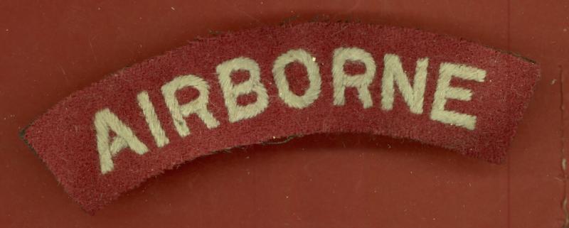 AIRBORNE WW2 Airborne cloth shoulder title