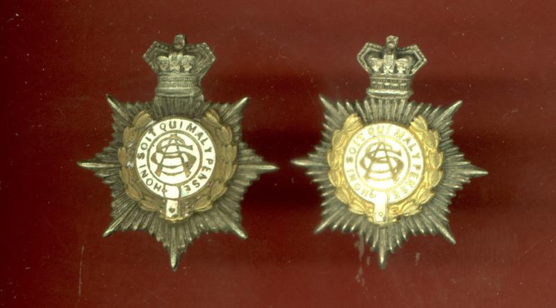 Royal Army Service Corps Victorian Officer's collar badges