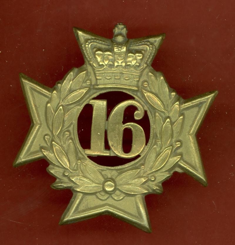 16th Bedfordshire Regiment of Foot Victorian OR's glengarry badge