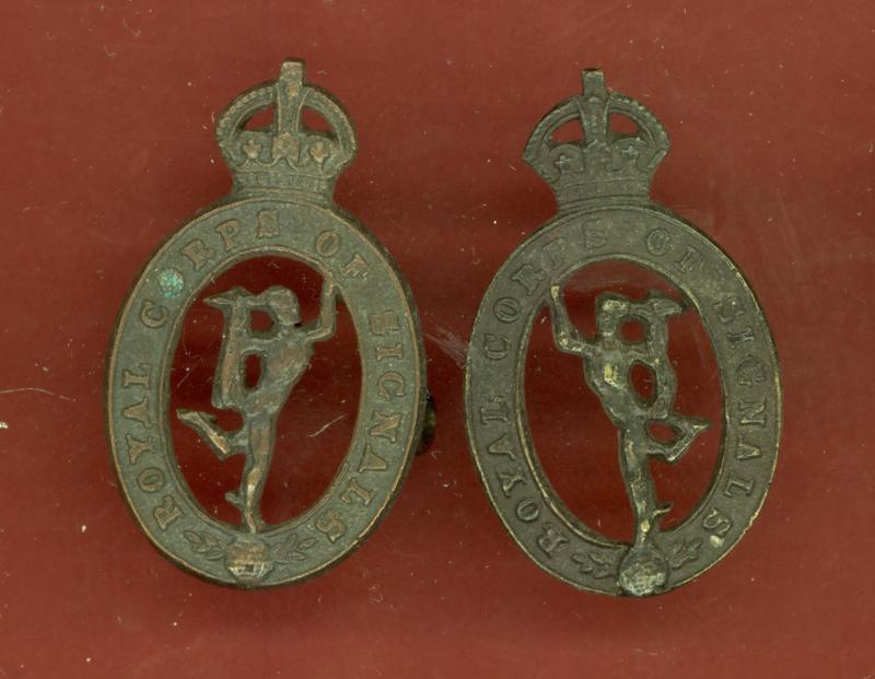 Royal Corps of Signals Officer's OSD collar badges