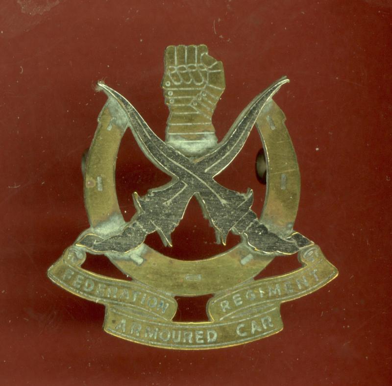 Malayian Federated Armoured Car Regiment cap badge