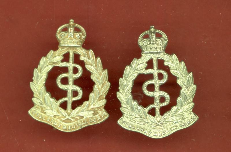 Royal Army Medical Corps Volunteers OR's collar badges