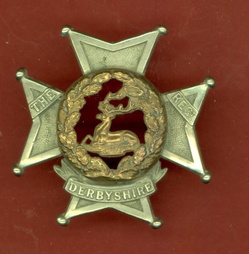 The Derbyshire Regiment Victorian OR's glengarry badge