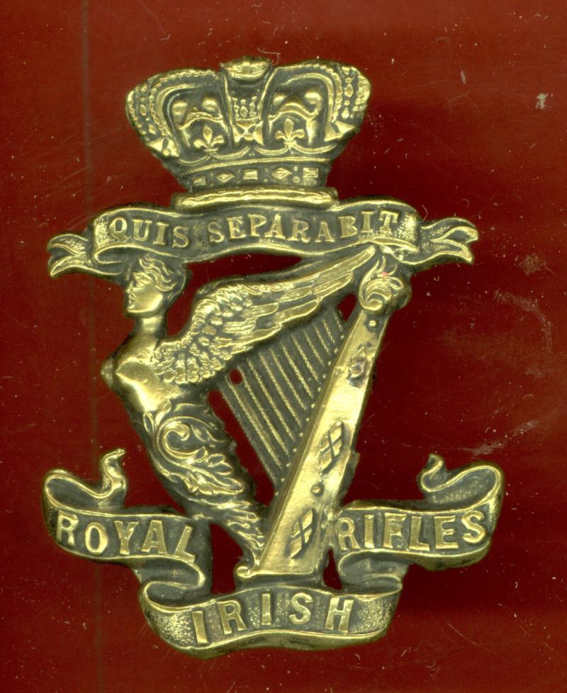 Royal Irish Rifles Victorian OR's glengarry badge