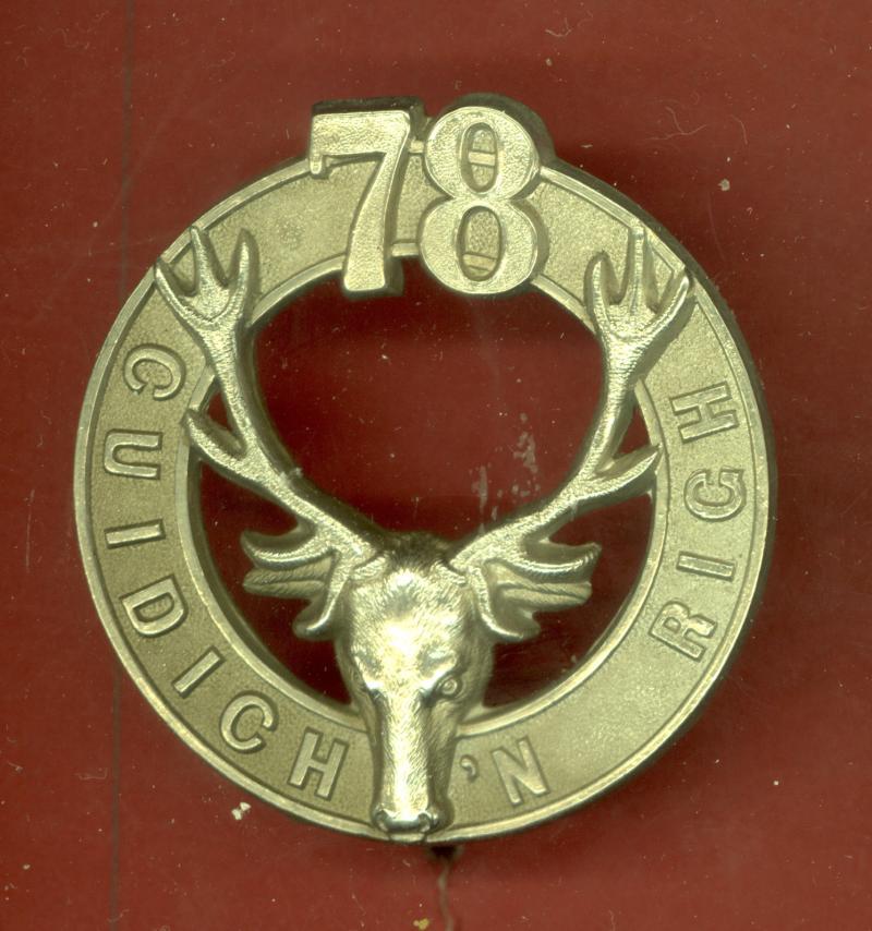 Canadian Militia 78th  Regiment (Pictou Highlanders) Glengarry badge