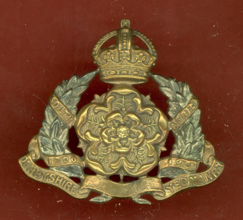 The Derbyshire Yeomanry Officer's cap badge