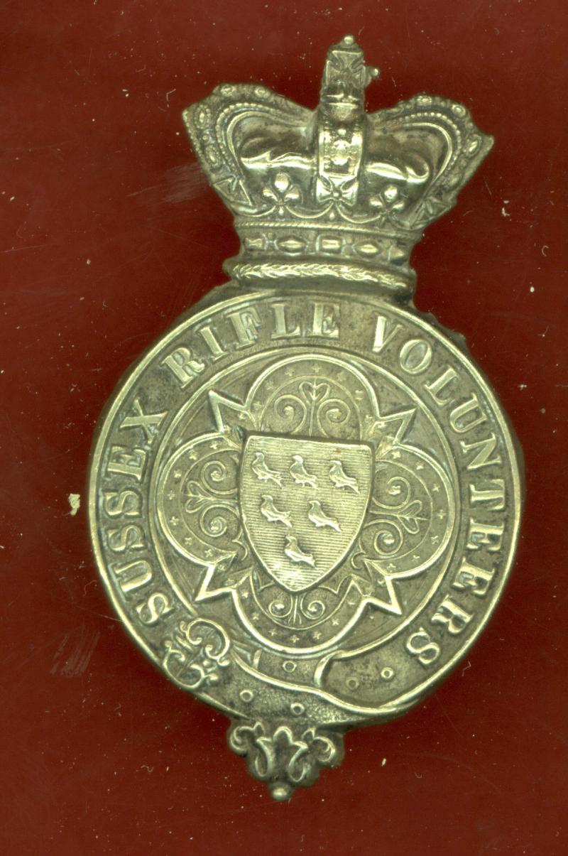 Sussex Rifle Volunteers Victorian glengarry badge