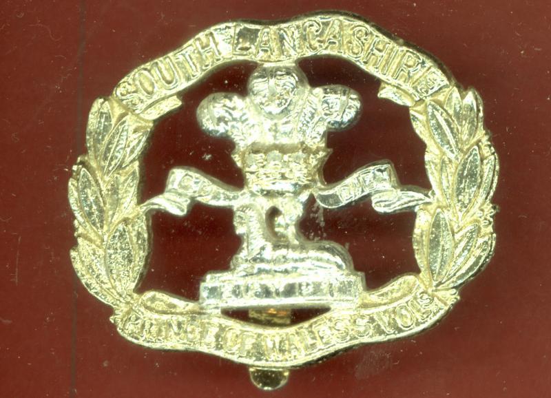 The South Lancashire (PWV) Regiment staybright cap badge