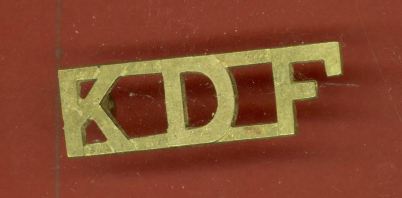 K.D.F. The Kenya Defence Force WW2 shoulder title