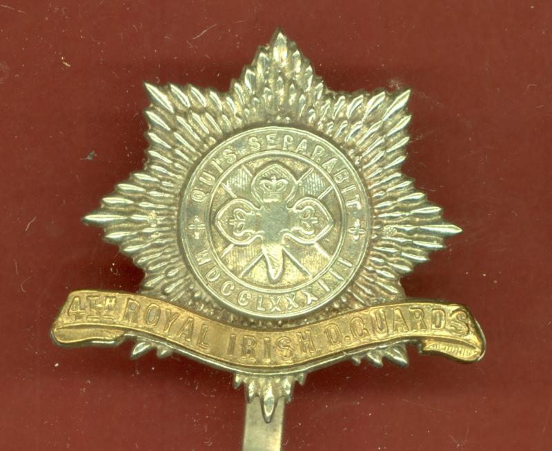 4th Royal Irish Dragoon Guards Indian made cap badge