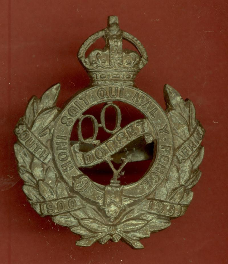 Queen's Own Dorset Yeomanry WW1 Officer's OSD cap badge