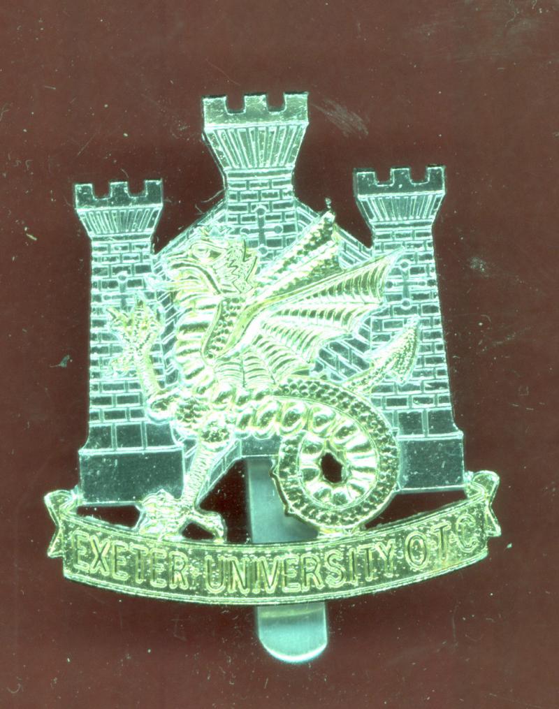 Exeter University O.T.C. staybright cap badge