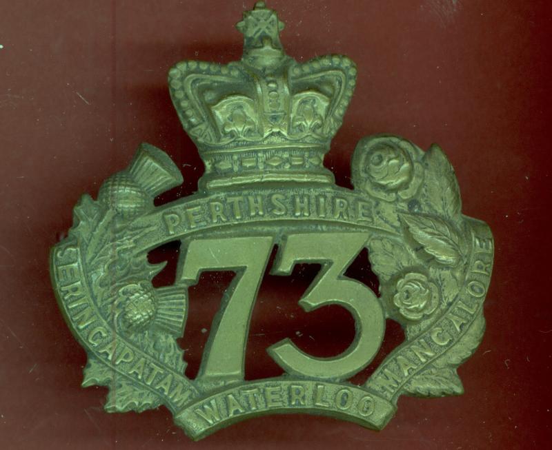 Scottish 73rd Perthshire Regiment of Foot Victorian OR's glengarry badge