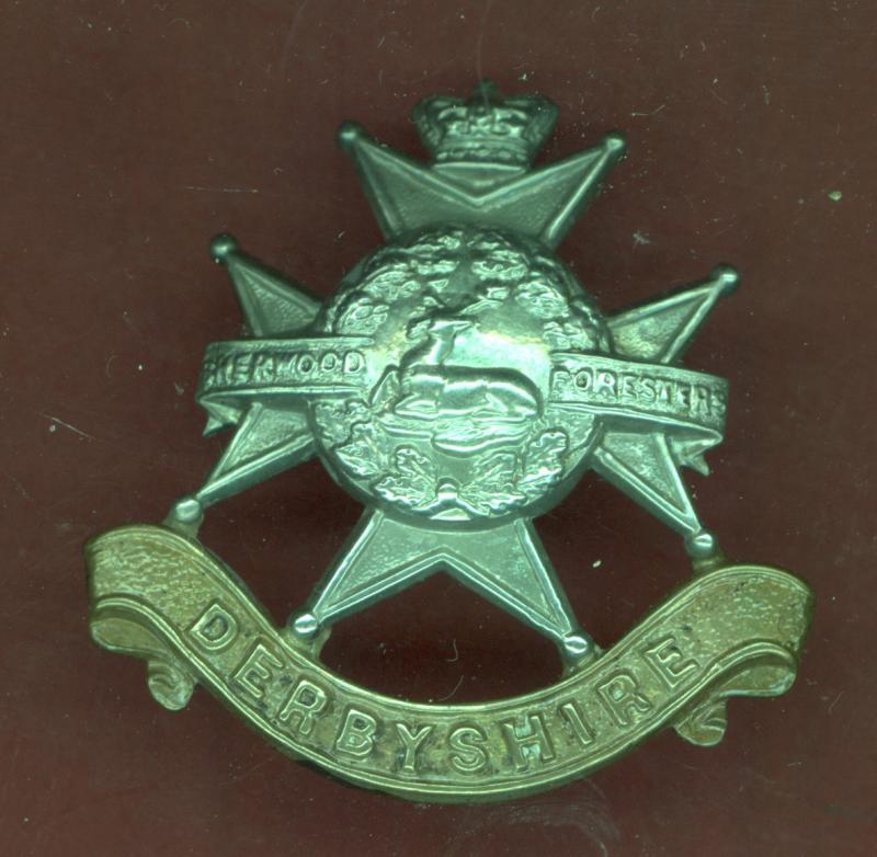 Sherwood Foresters ( Derbyshire) Victorian OR's forage cap badge