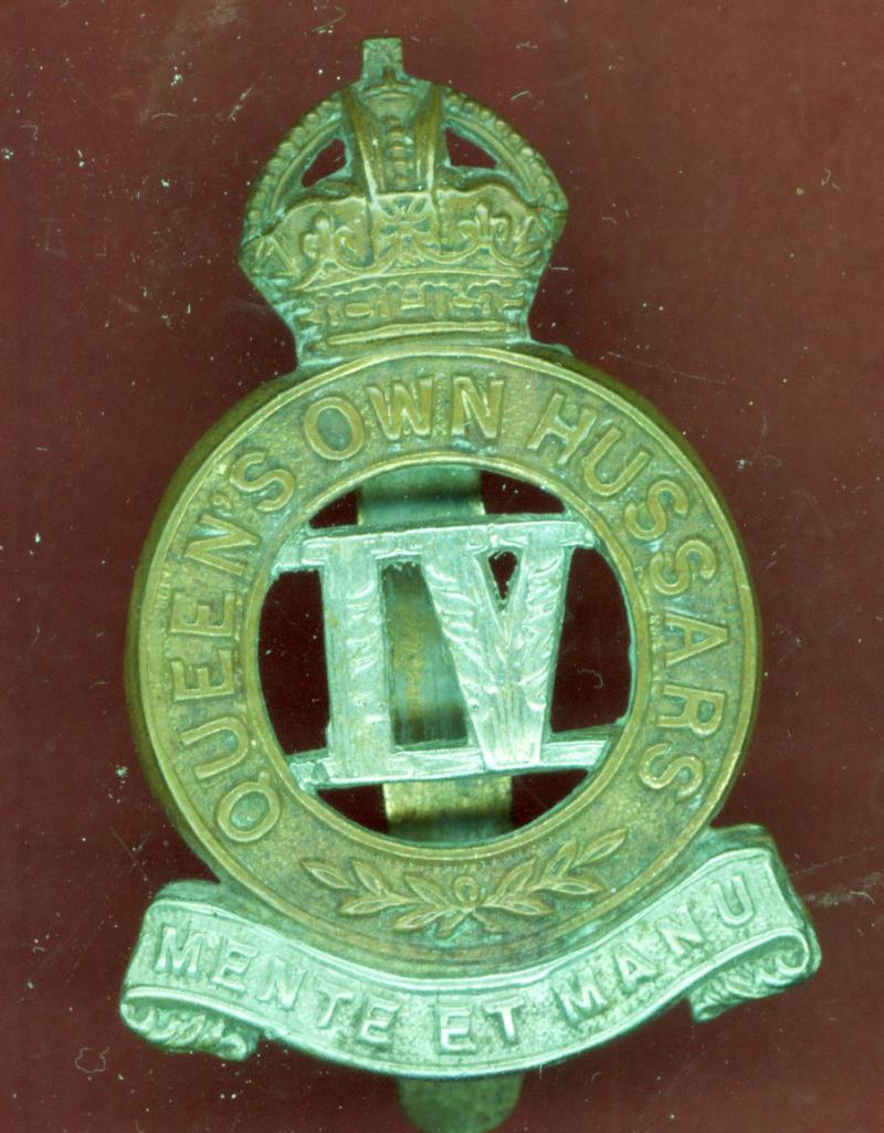 4th Queens Own Hussars ORs cap badge