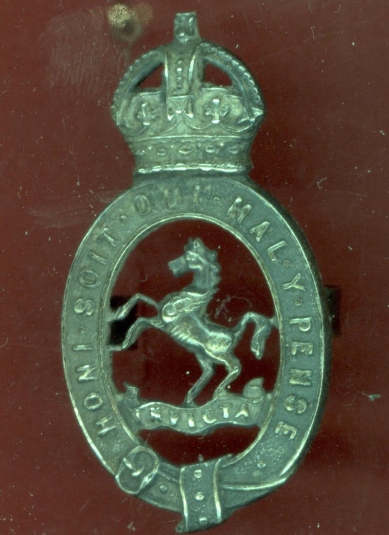 East Kent Imperial Yeomanry Officer's slouch hat badge