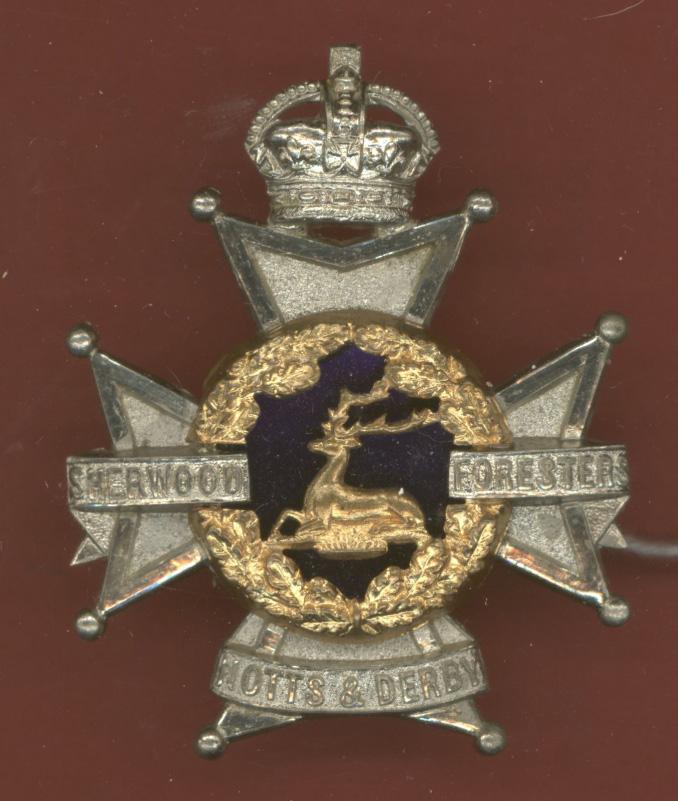 Sherwood Foresters (Nottinghamshire & Derbyshire Regiment) Officer  pouch badge.