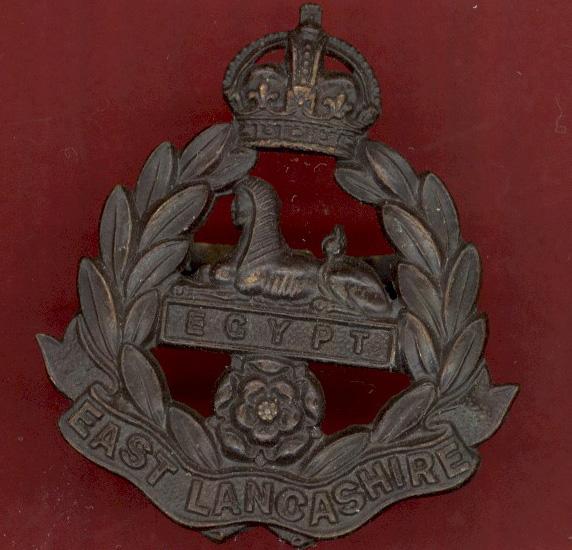 The East Lancashire Regiment Officer's OSD dress cap badge