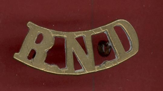 R.N.D. Royal Naval Division WW1 shoulder title