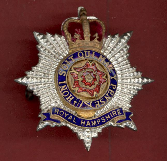 The Royal Hampshire Regiment Officer's cap badge