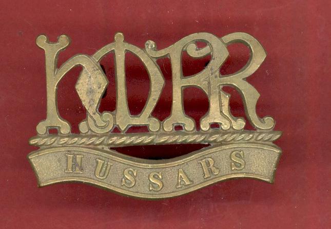 Boer War H.M.R.R. / HUSSARS collars / shoulder title