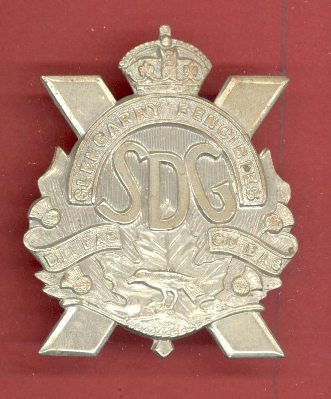 Canadian Stormont, Dundas & Glengarry Hldrs glengarry badge