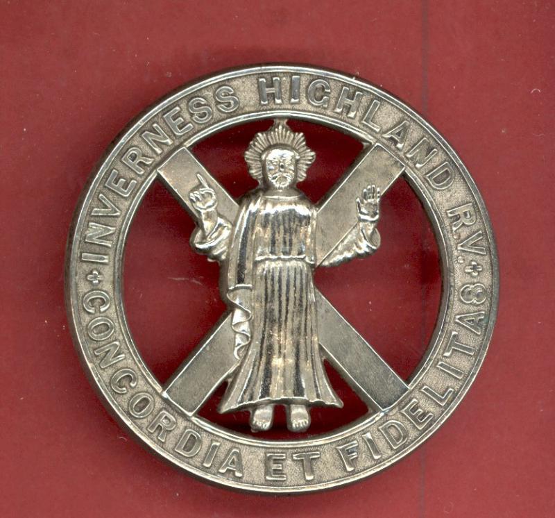 Scottish Inverness Highland Rifle Volunteers Victorian OR's glengarry badge