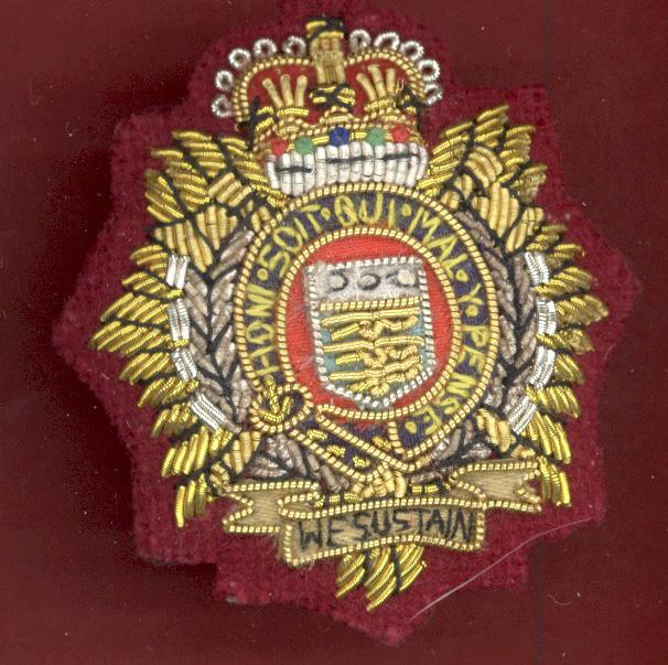 Royal Logistic Corps Airborne Officer's bullion beret badge