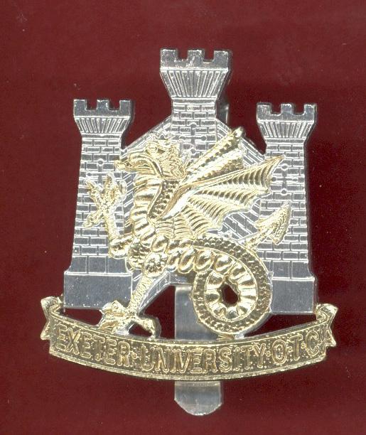 Exeter University O.T.C. staybright cap badge