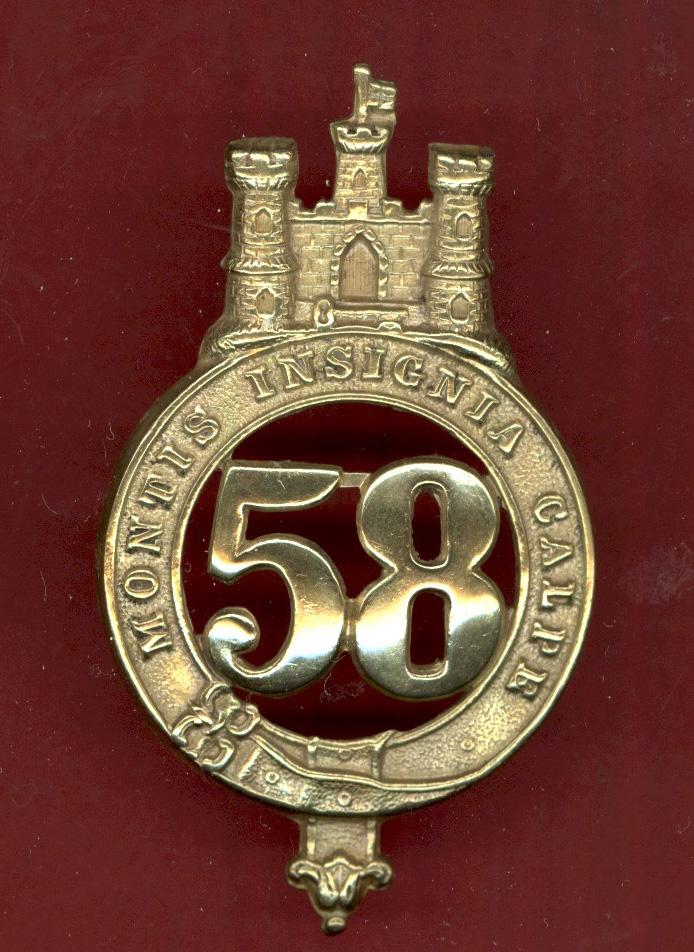 58th Rutlandshire Regiment of Foot Victorian OR's glengarry badge