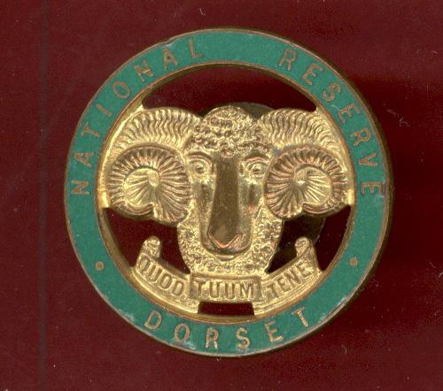 Dorset National Reserve mufti lapel badge