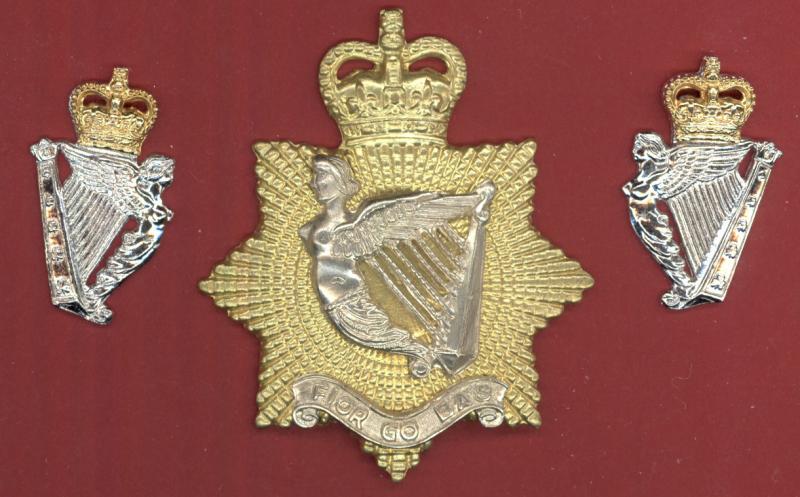 Canadian The Irish Regiment of Canada caubeen & collar badges