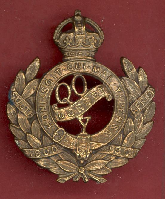 Queen's Own Dorset Yeomanry WW1  cap badge