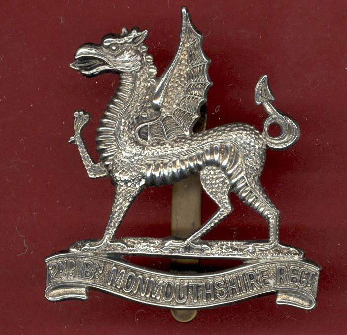 Welsh. 2nd Bn. Monmouthshire Regiment OR's cap badge