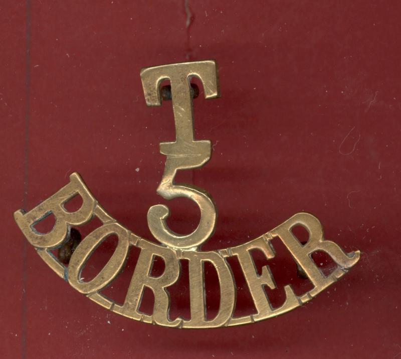 T / 5 / BORDER WW1 shoulder title