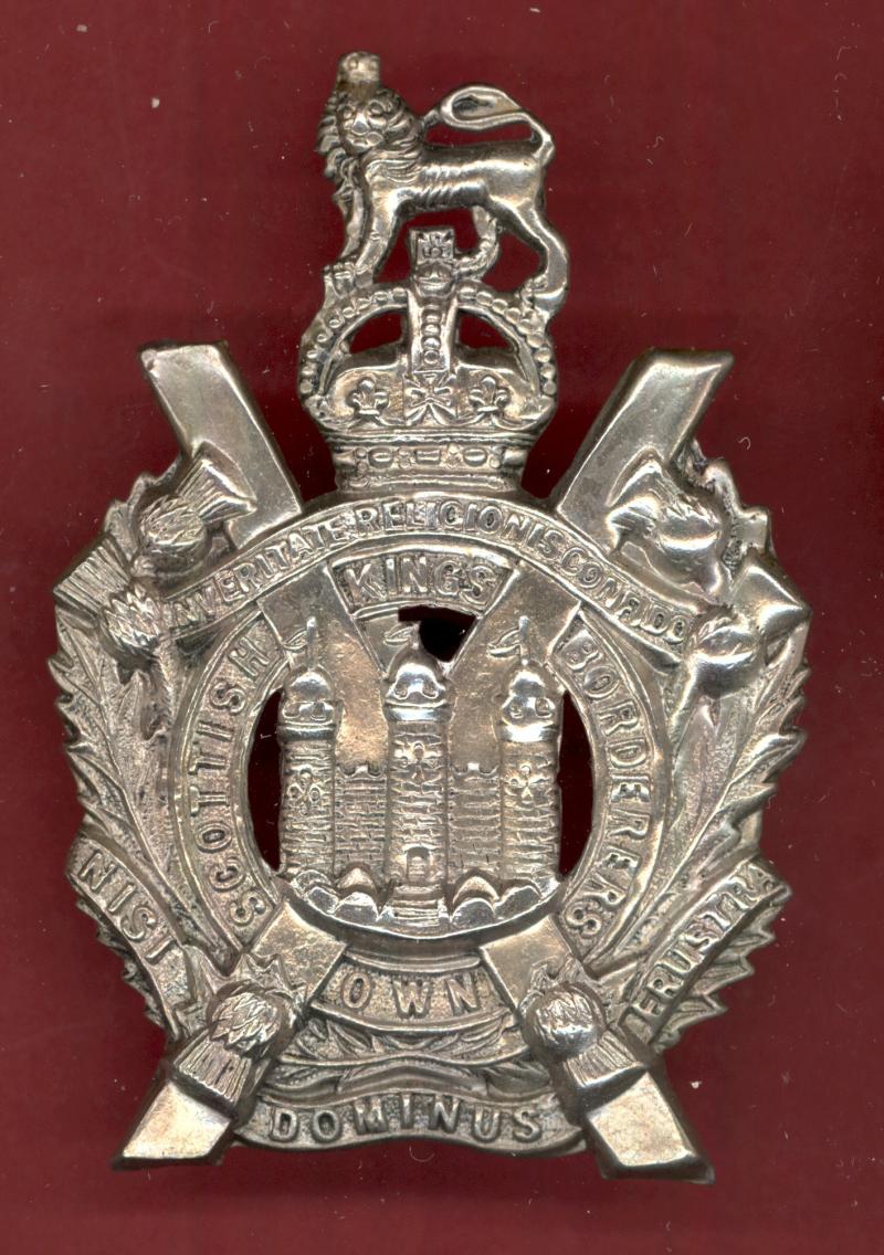 King's Own Scottish Borderers Edwardian OR's glengarry badge