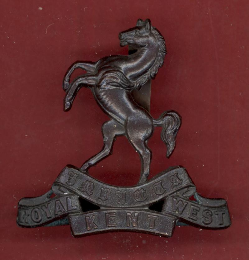 Royal West Kent Regt. WW1 Officer's OSD cap badge