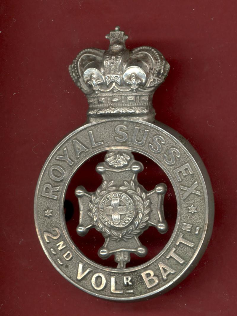 2nd VB Royal Sussex Regiment Victorian glengarry badge