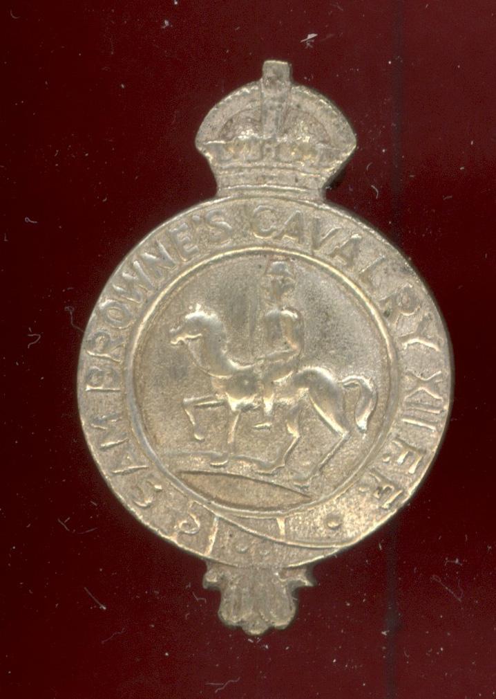 Indian Army Sam Browne's Cavalry head-dress badge